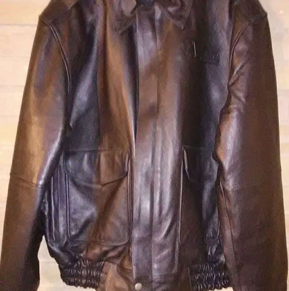 Great  leather bomber jack